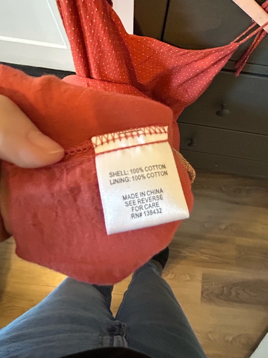 ModCloth "The Fabulous Tie-Shoulder Dress" in Burnt Orange Midi Sundress - Picture 5 of 5